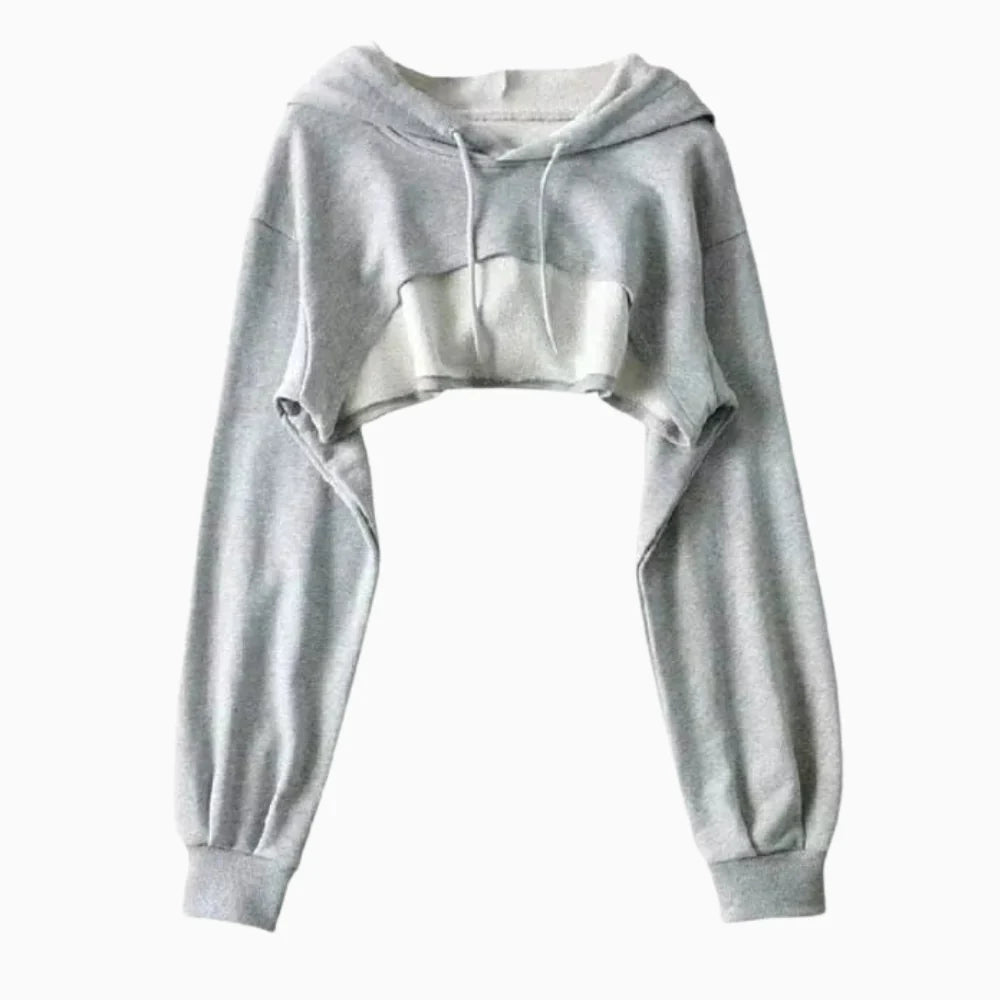 Riley Open Front Cropped Hoodie