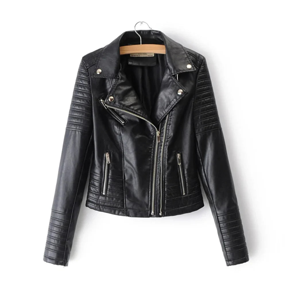 Daniella Biker Faux Leather Jacket