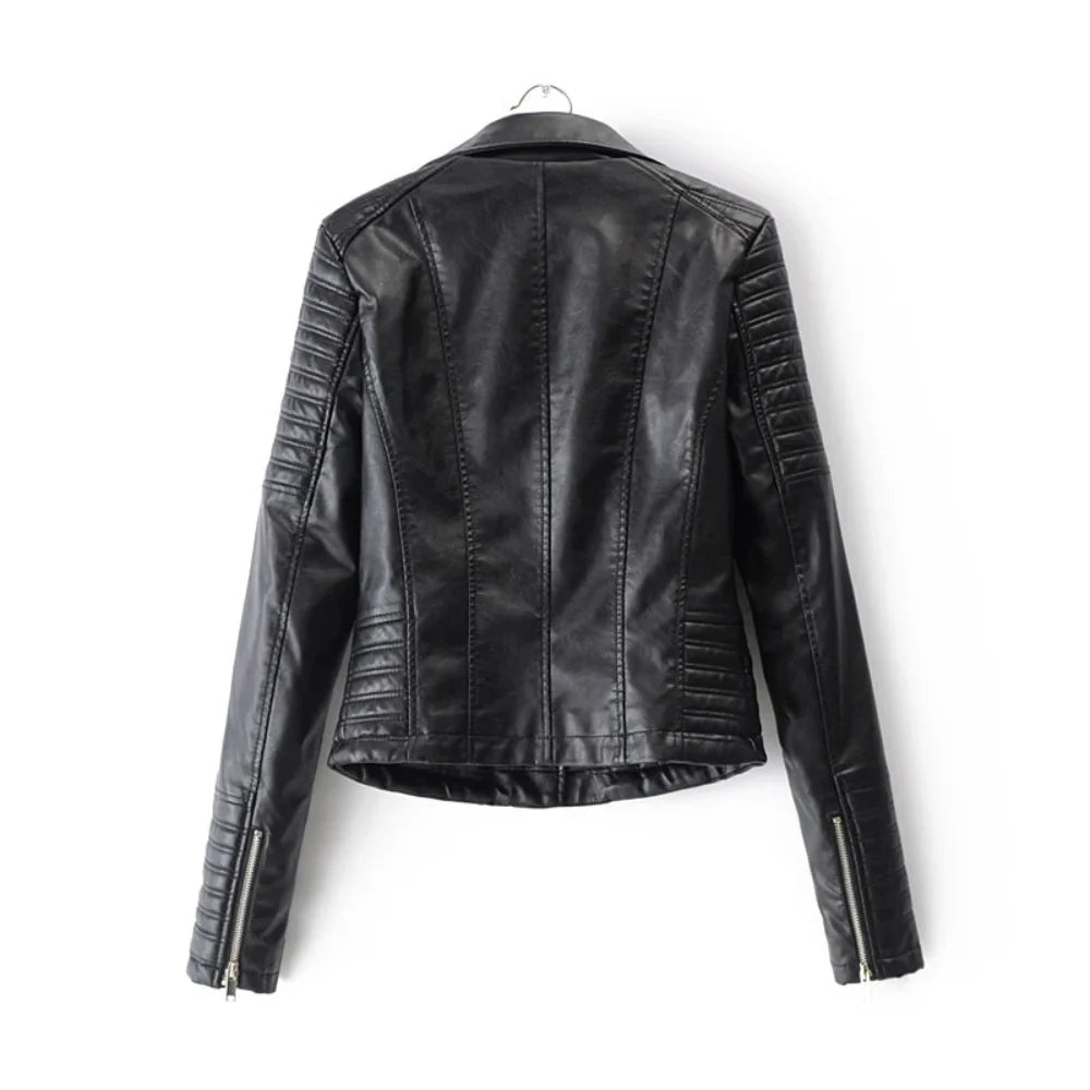 Daniella Biker Faux Leather Jacket