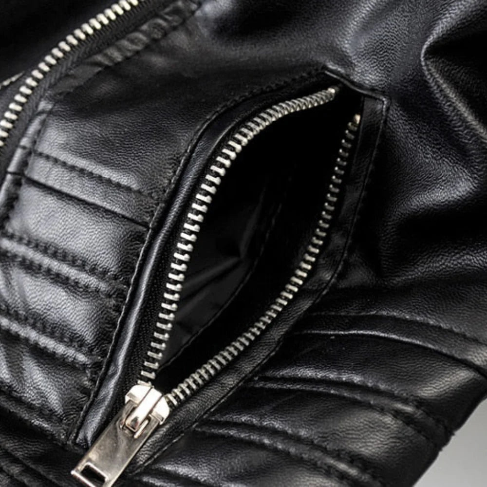 Daniella Biker Faux Leather Jacket