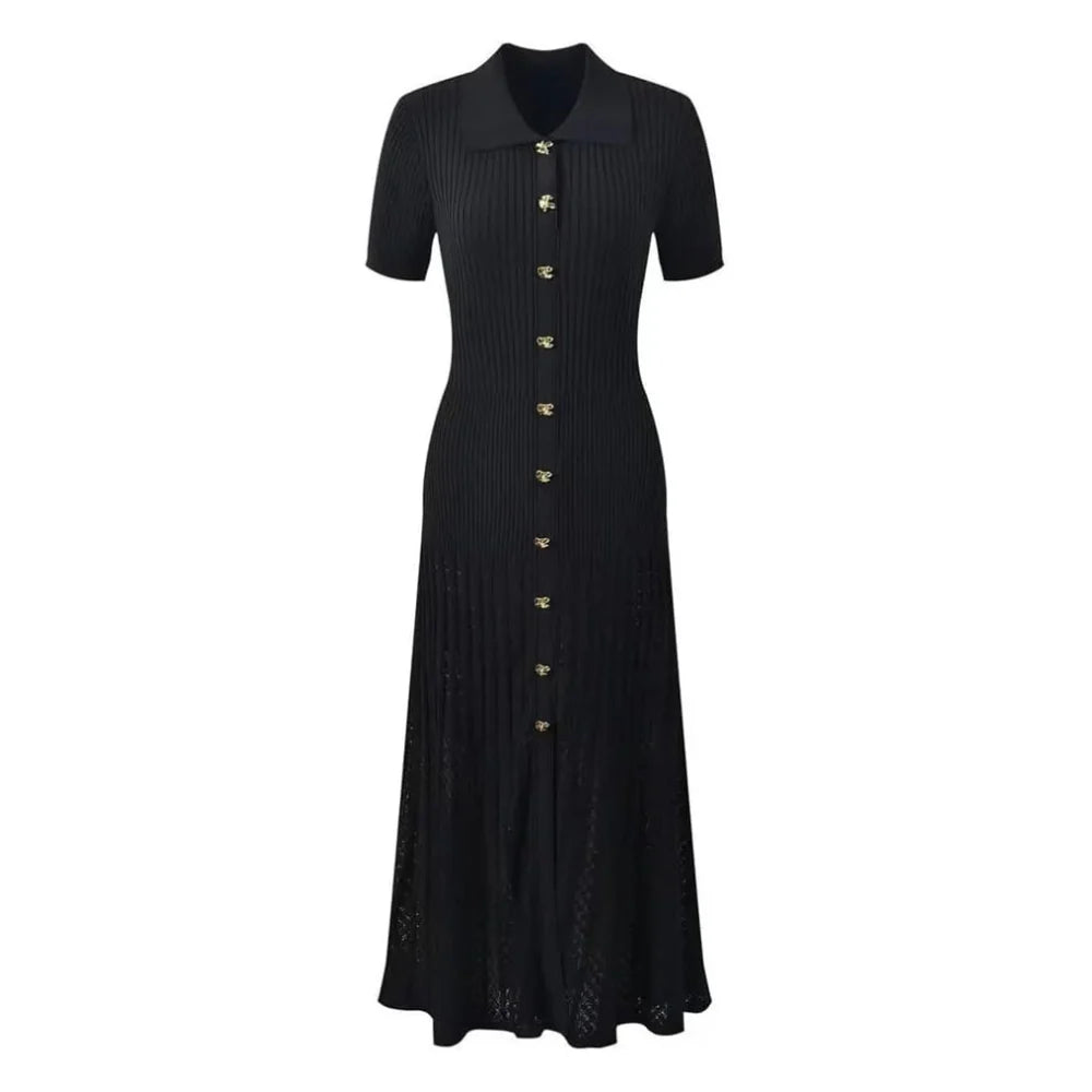 Adele Collared Knit Dress