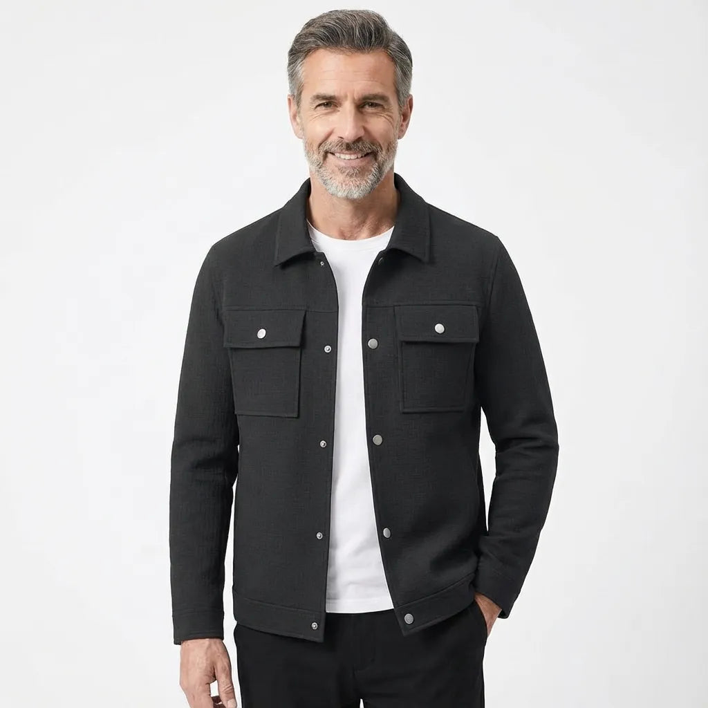 Elliot Men's Vintage Textured Knit Jacket