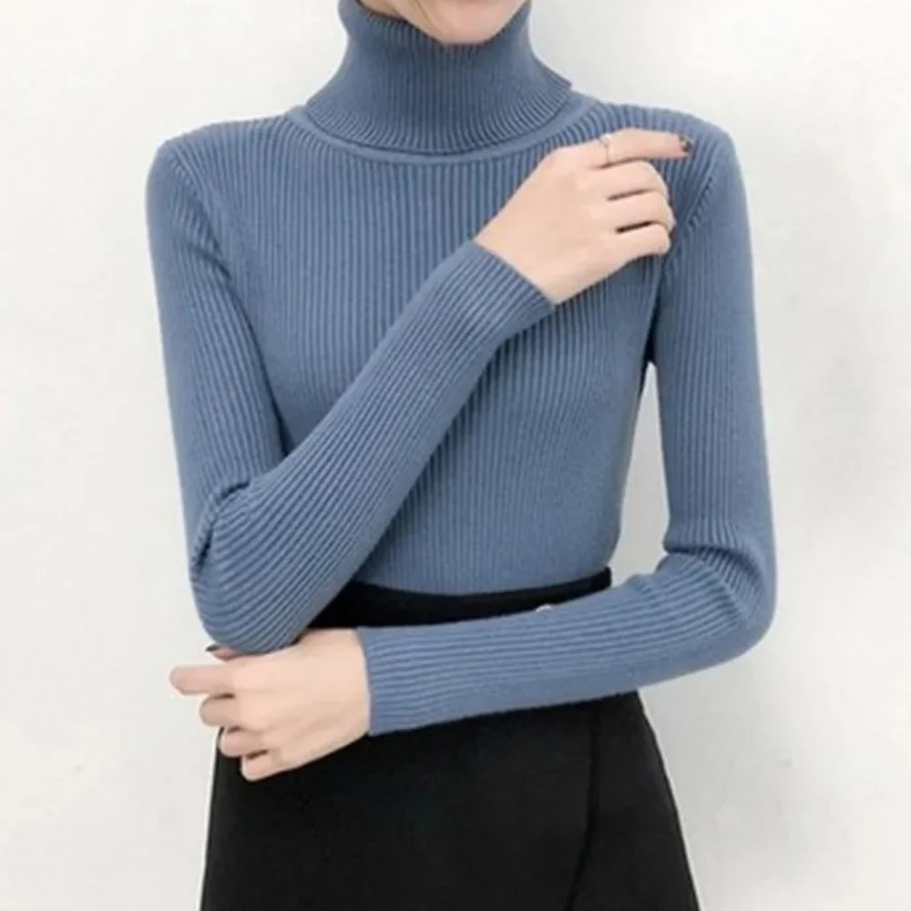 Aurora Chic Ribbed Knit Sweater