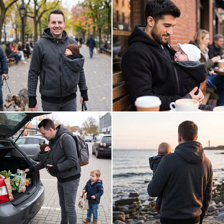 Baby Carrier Jacket for Dads — 3-in-1 Babywearing Coat | The Lion Style The Lion Style