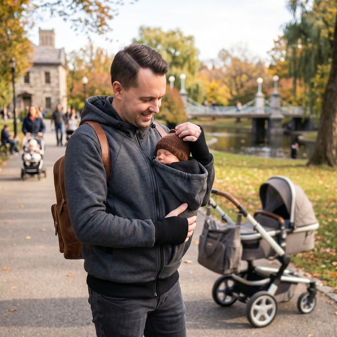 Baby Carrier Jacket for Dads — 3-in-1 Babywearing Coat | The Lion Style The Lion Style