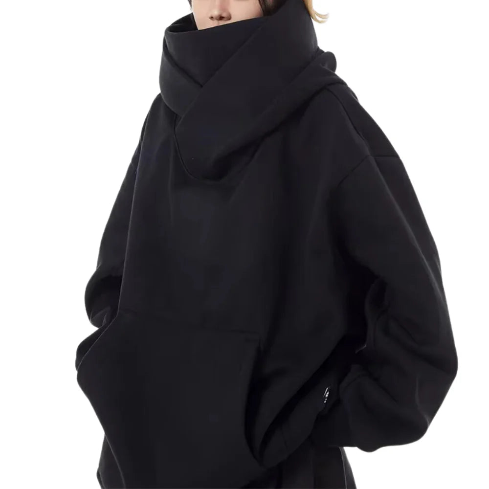 Aria Oversized High-Neck Sweatshirt