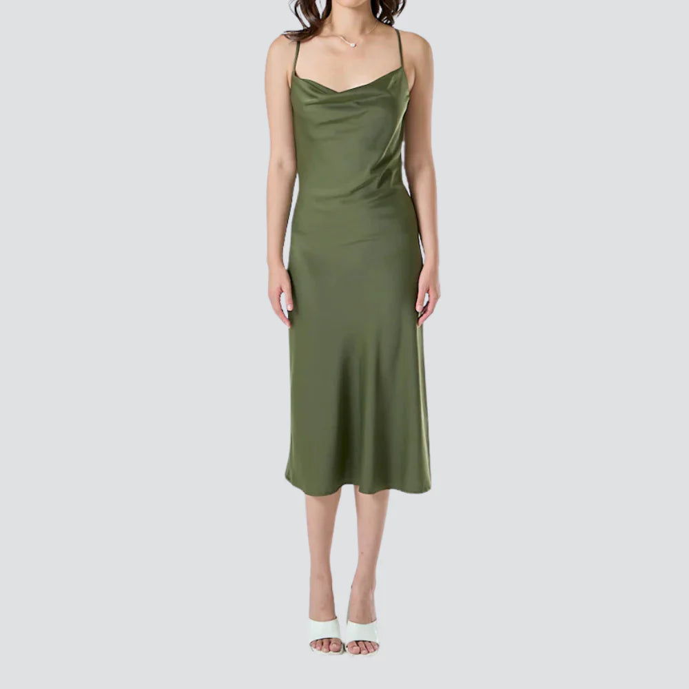 Livia Satin Slip Dress