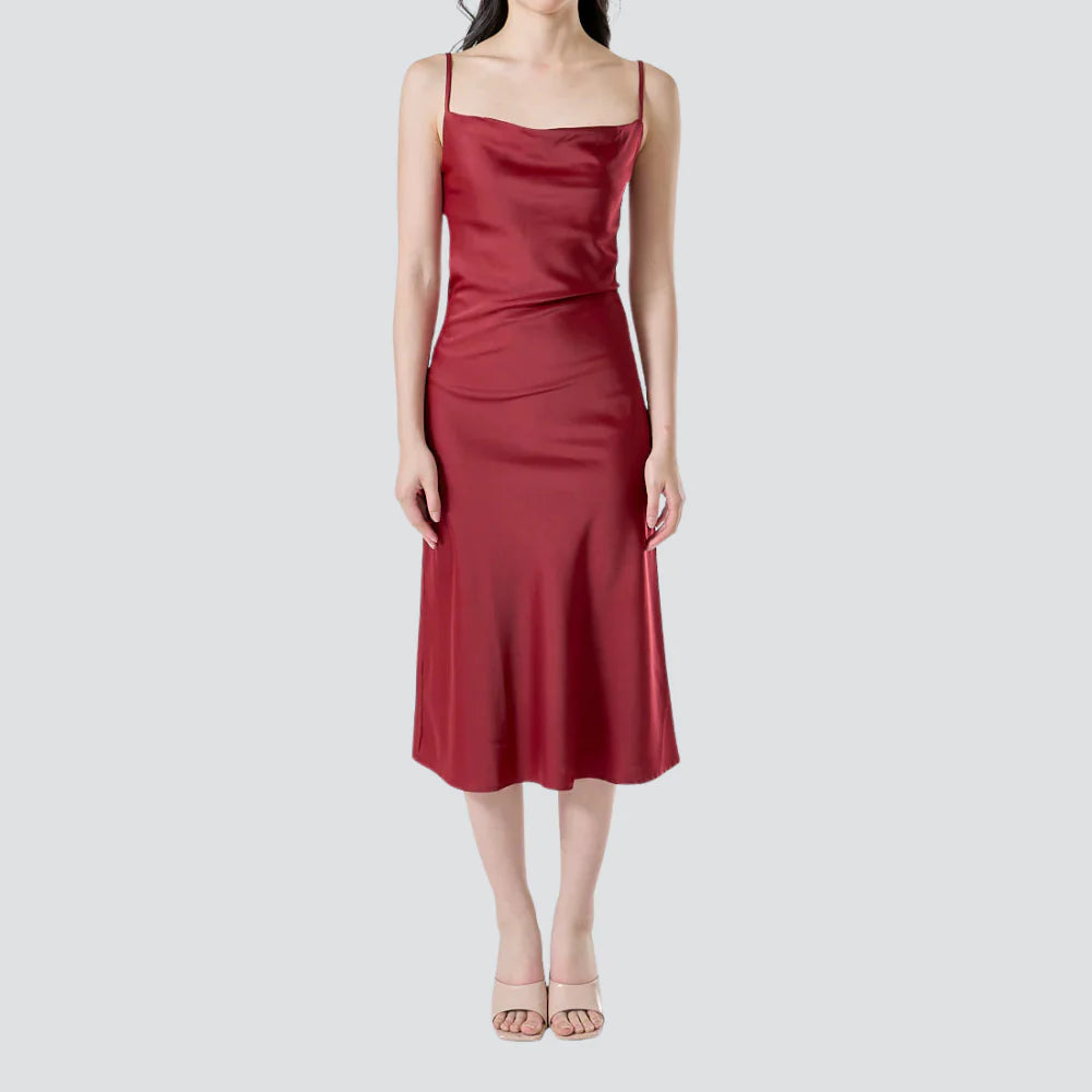 Livia Satin Slip Dress