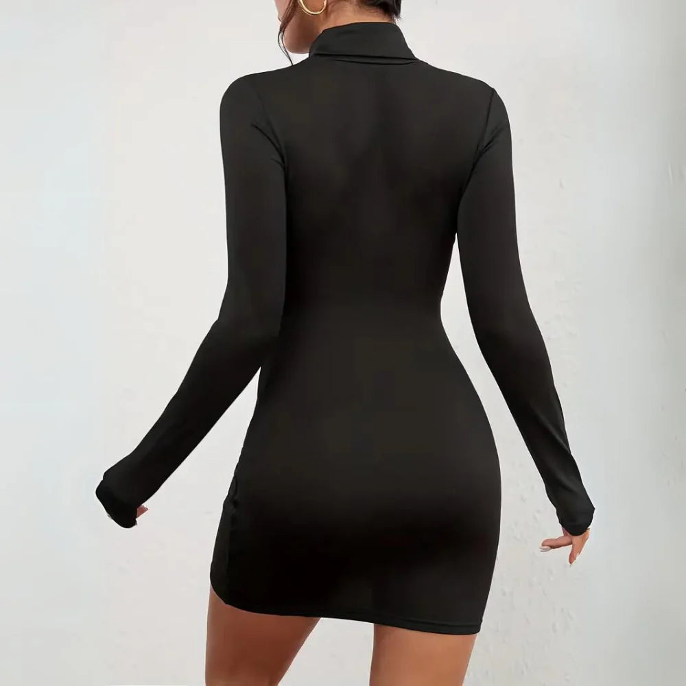 Sienna Mock Neck Bodycon Dress