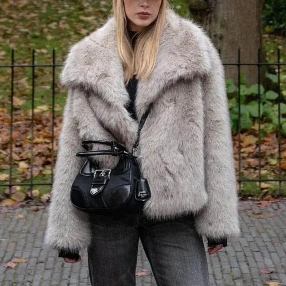 Celeste Plush Faux Fur Jacket