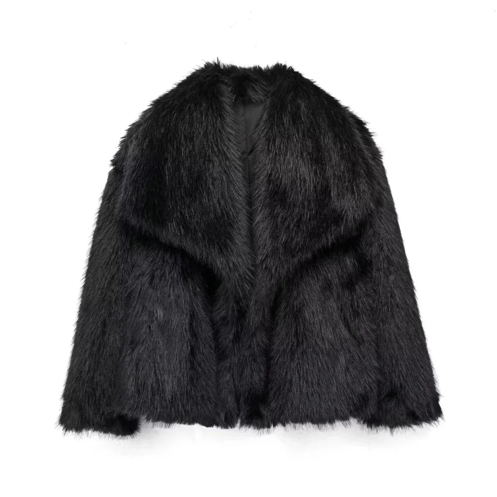 Celeste Plush Faux Fur Jacket