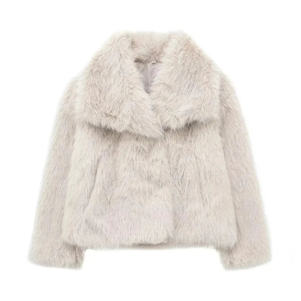 Celeste Plush Faux Fur Jacket