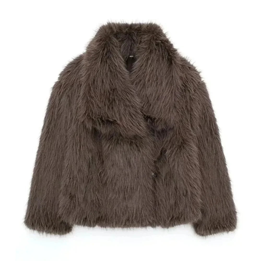 Celeste Plush Faux Fur Jacket