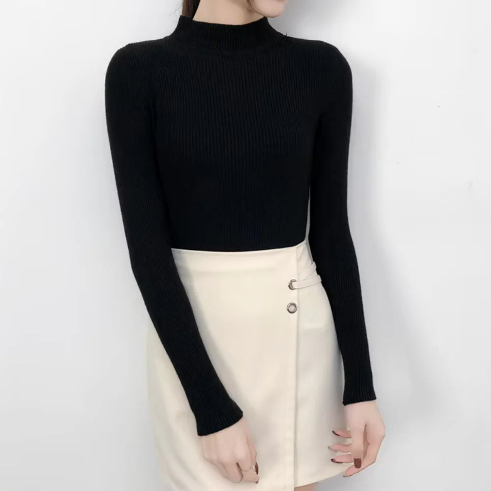 Nora Mock-Neck Knit