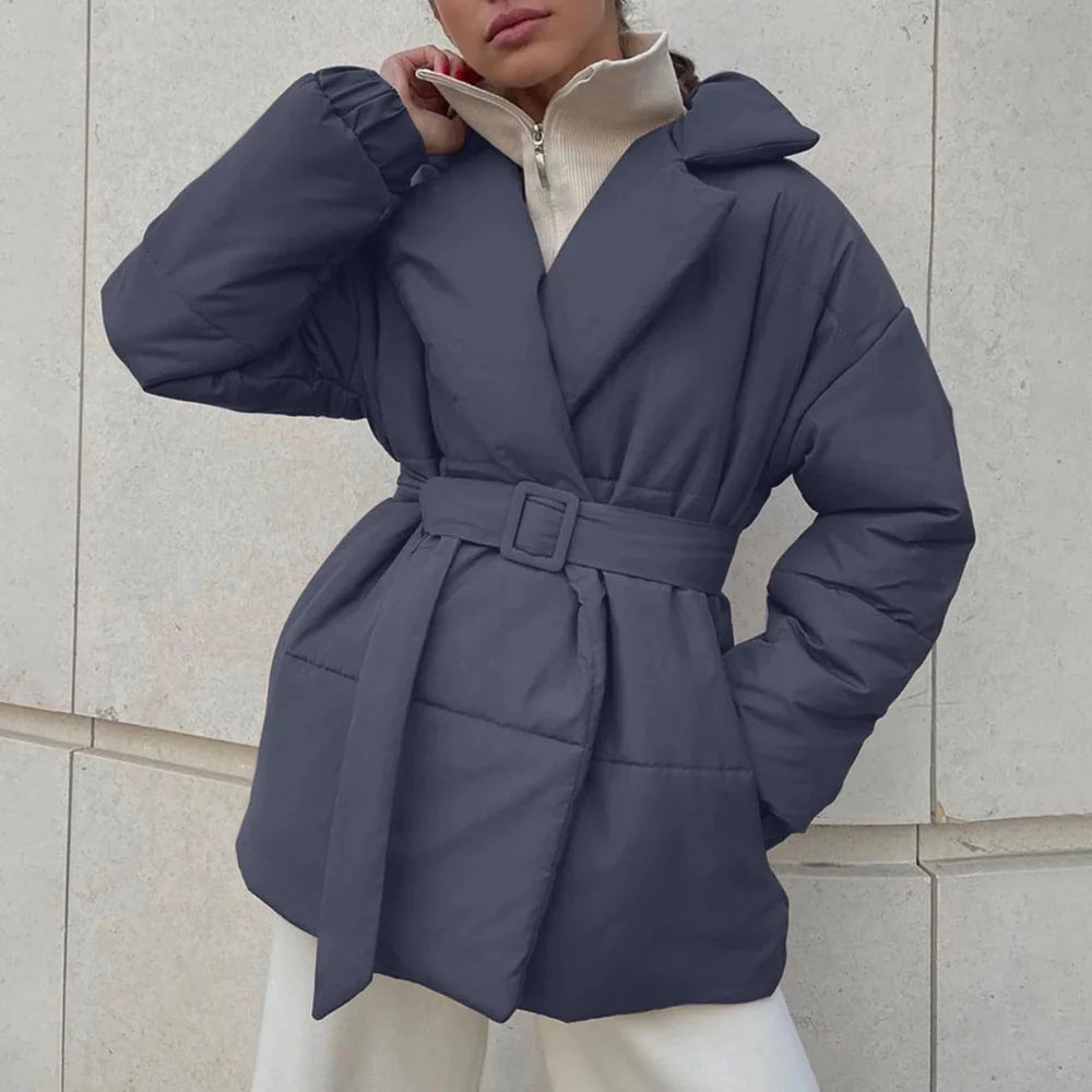 Sophia Puffer Belted Jacket