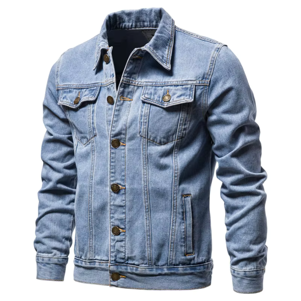 Glen Slim Fit Denim Jacket