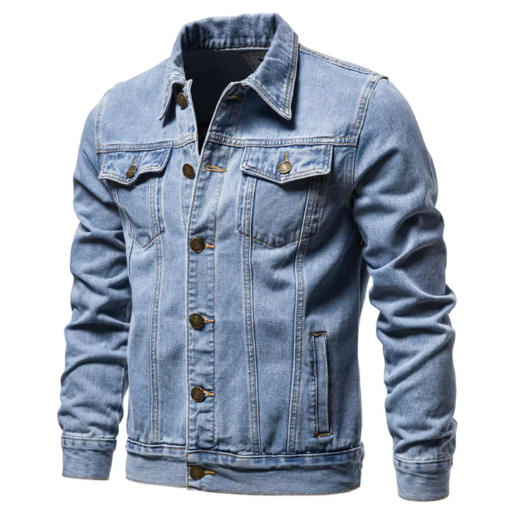 Glen Slim Fit Denim Jacket
