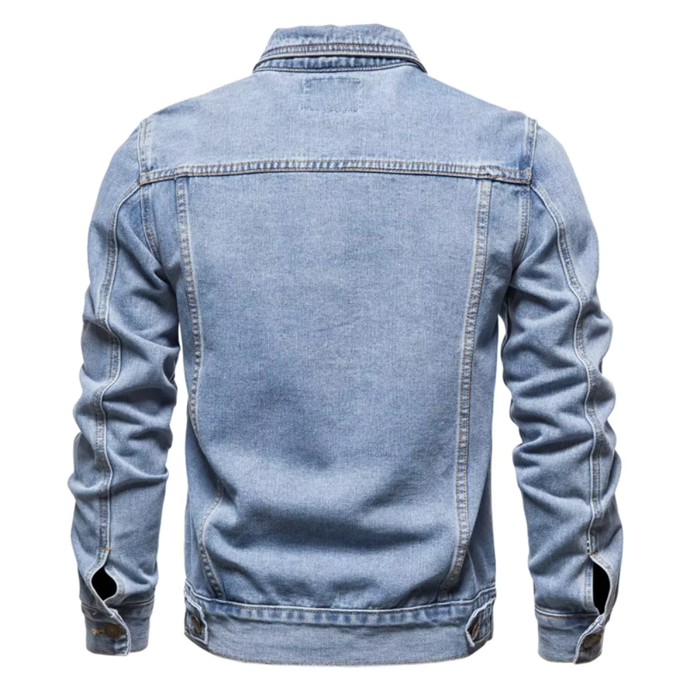 Glen Slim Fit Denim Jacket