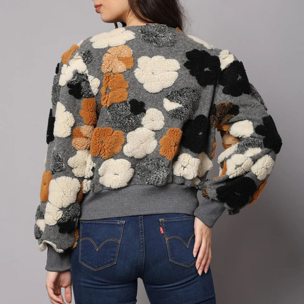 Ivy Bloom Teddy Cardigan