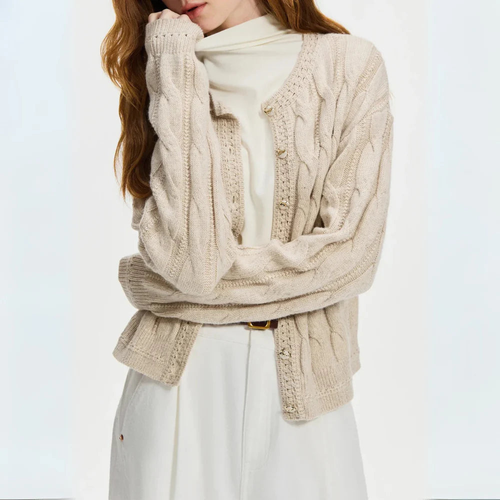 Camille Cable Knit Cardigan