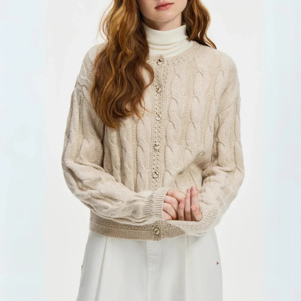 Camille Cable Knit Cardigan