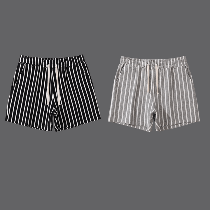 Mariano Stripe Cotton Shorts