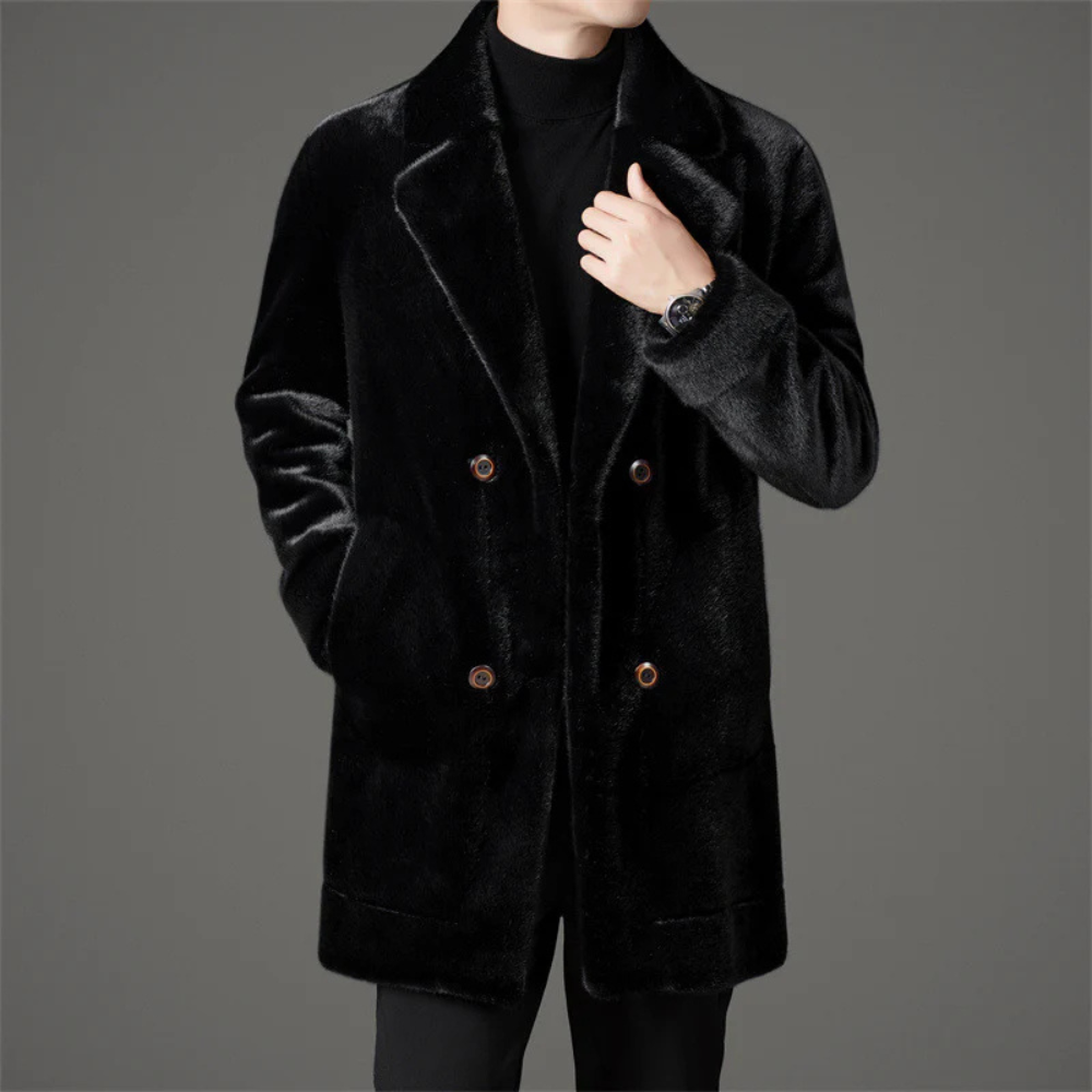 Isaac Tailored Fur-Lined Winter Coat