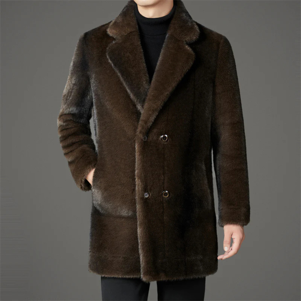 Isaac Tailored Fur-Lined Winter Coat