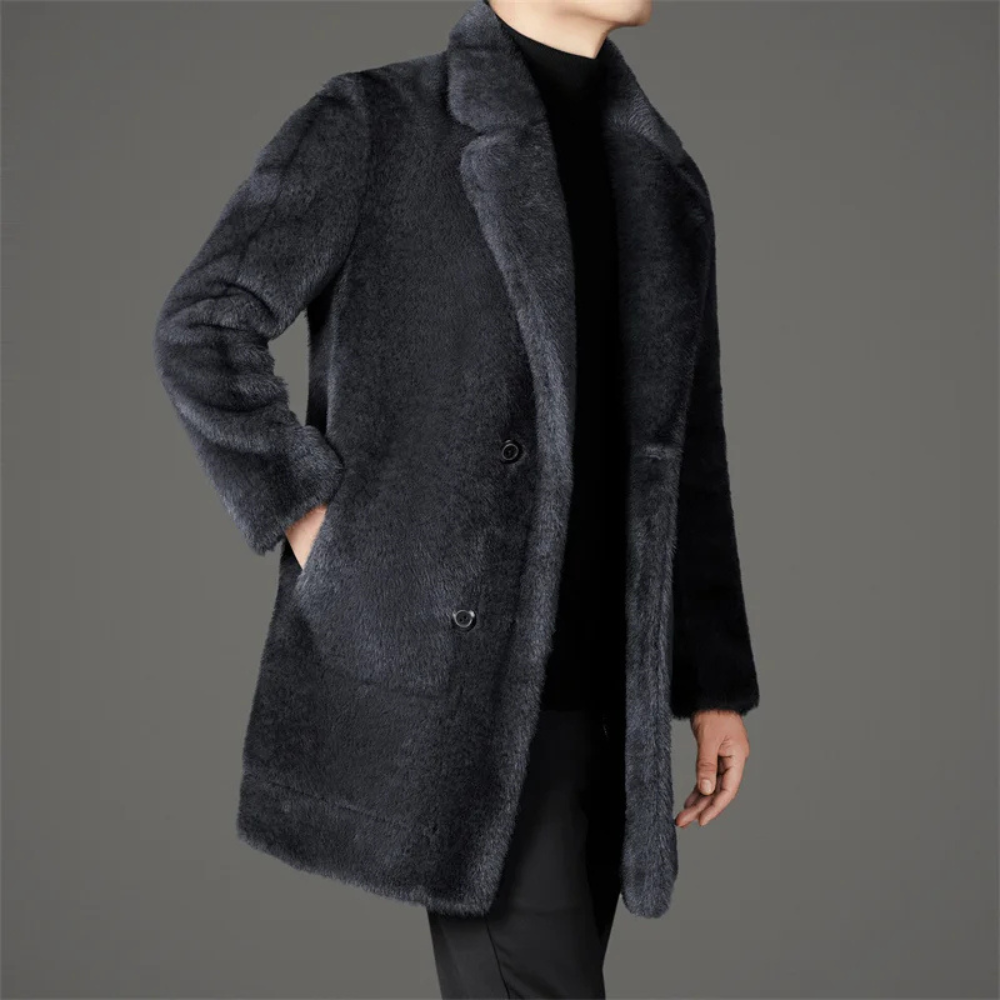 Isaac Faux Fur-Lined Winter Coat – Lion Style