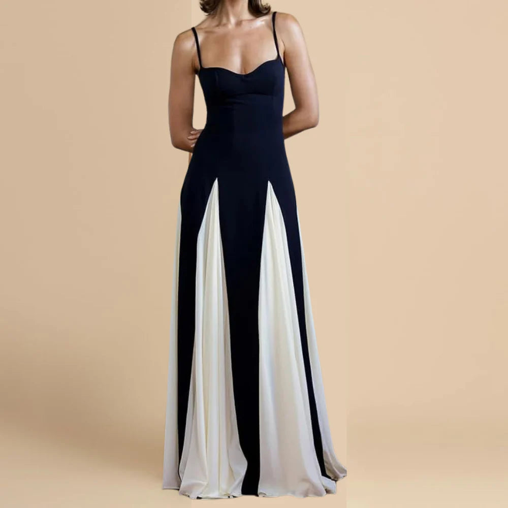 Amara Contrast Flowing Maxi