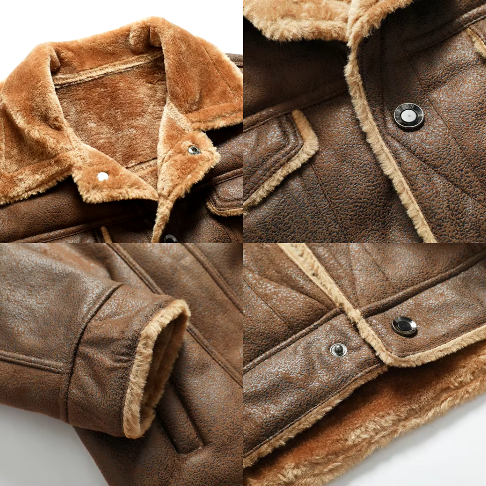 Suede Leather Men Jacket