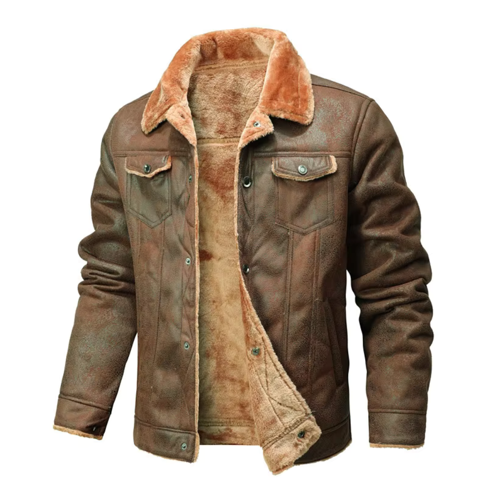 Suede Leather Men Jacket