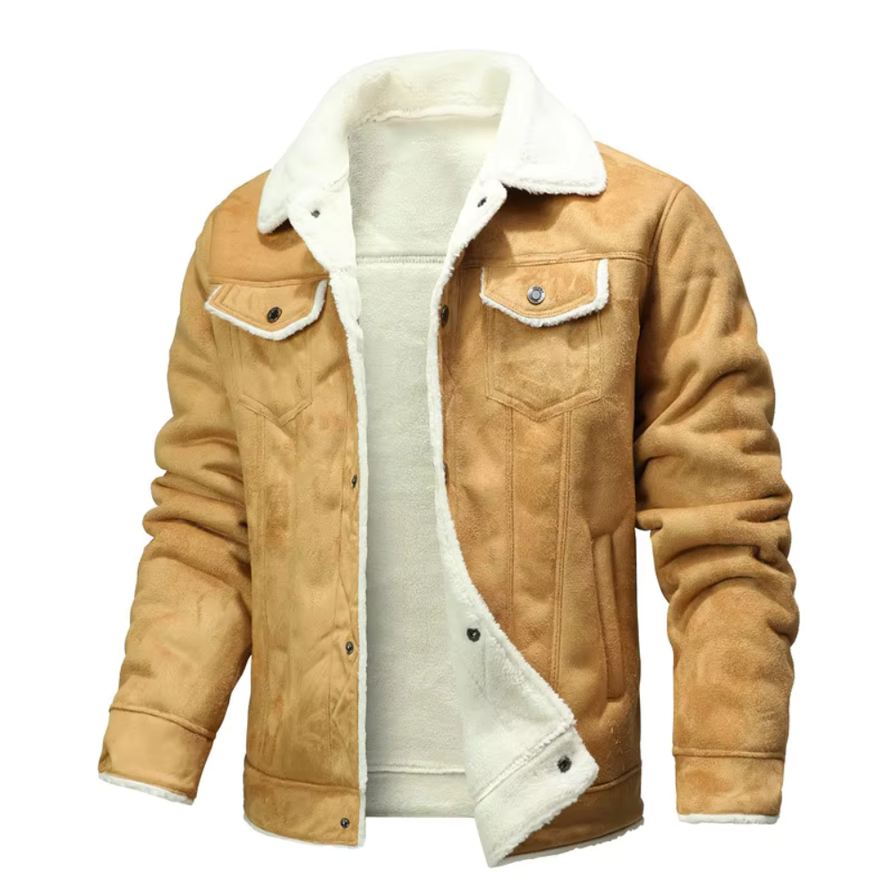 Suede Leather Men Jacket