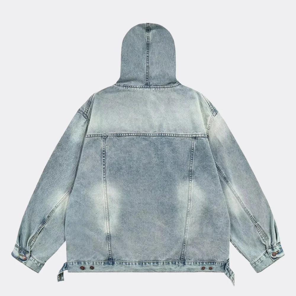 Sienna Streetwear Denim Hoodie